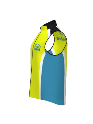Podiumwear Silver Vest Unisex (Nordic Skiing) Side View
