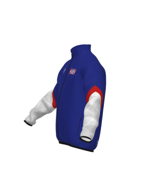 Podiumwear Silver Jacket - NEW 2026 (Nordic Skiing) Side View