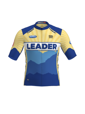 Podiumwear Men's Gold Full Zip Jersey (Cycling) Front View