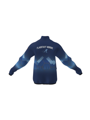 Podiumwear Silver Jacket - NEW 2026 (Nordic Skiing) Back View