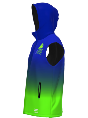 Podiumwear Sublimated Puffy Vest (Nordic Skiing) Side View