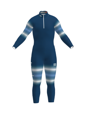 Podiumwear Nordic Child's Two-Piece Race Suit (Nordic Skiing) Front View