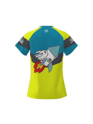 Podiumwear Women's V-Neck Tee (Nordic Skiing) Back View