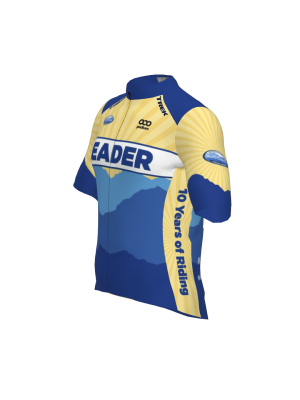 Podiumwear Men's Gold Full Zip Jersey (Cycling) Side View
