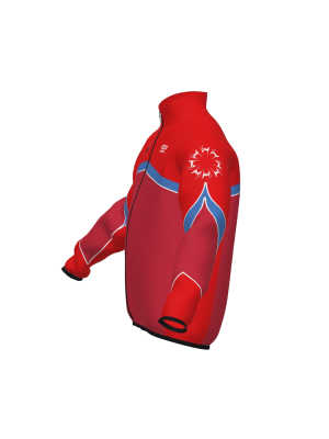 Podiumwear Silver Jacket - NEW 2026 (Nordic Skiing) Side View