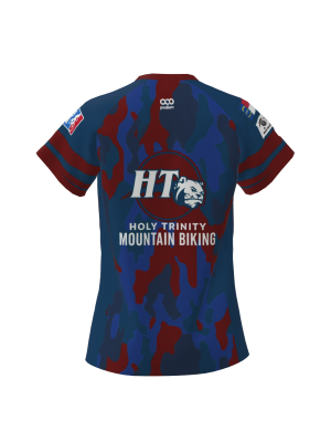 Podiumwear Women's Silver Short Sleeve MTB Jersey (Cycling) Back View