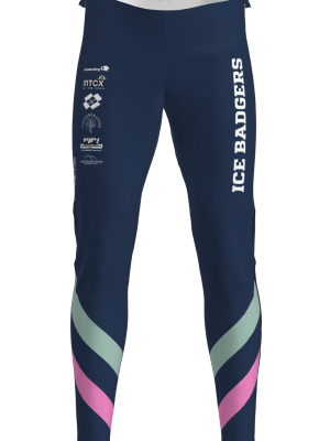 Podiumwear Unisex Gold Warm Up Pants (Nordic Skiing) Front View