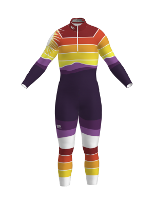 Podiumwear Nordic Child's Two-Piece Race Suit (Nordic Skiing) Front View