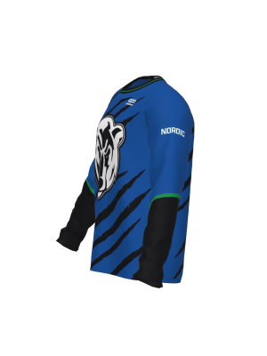 Podiumwear Unisex Crew Neck LS Tee (Running) Side View