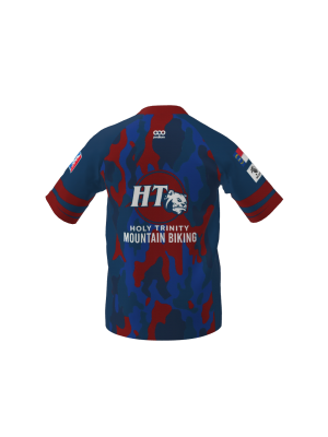 Podiumwear Men's Silver Short Sleeve MTB Jersey (Cycling) Back View