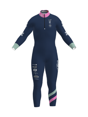 Podiumwear Nordic Child's Two-Piece Race Suit (Nordic Skiing) Front View