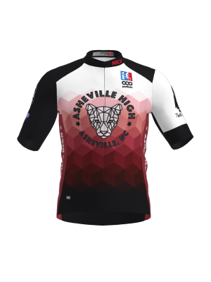 Podiumwear Men's Gold Full Zip Jersey (Cycling) Front View