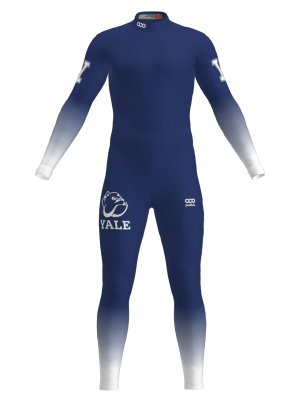 Podiumwear Unisex Gold One-Piece Race Suit (Nordic Skiing) Front View