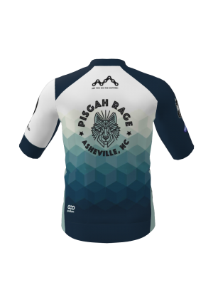 Podiumwear Men's Gold Full Zip Jersey (Cycling) Back View