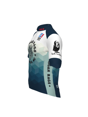 Podiumwear Men's Gold Full Zip Jersey (Cycling) Side View