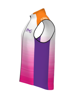 Podiumwear Silver Vest Unisex (Nordic Skiing) Side View