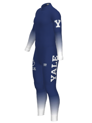 Podiumwear Unisex Gold One-Piece Race Suit (Nordic Skiing) Side View