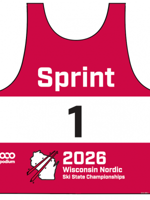 Podiumwear Race Bib (Nordic Skiing) Front View