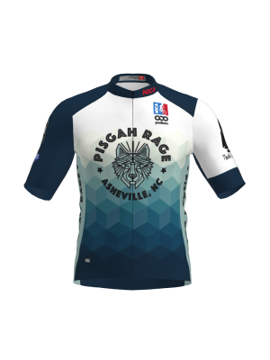 Podiumwear Men's Gold Full Zip Jersey (Cycling) Front View