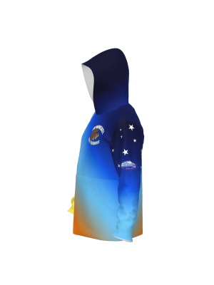 Podiumwear Unisex Slim-Fit Hoodie (Nordic Skiing) Side View