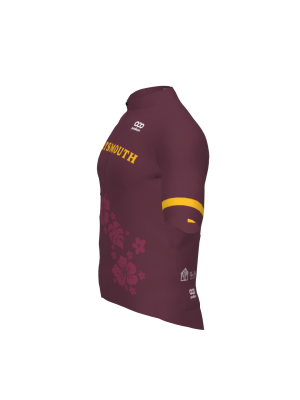 Podiumwear Men's Gold Full Zip Jersey (Cycling) Side View