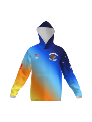 Podiumwear Unisex Slim-Fit Hoodie (Nordic Skiing) Front View