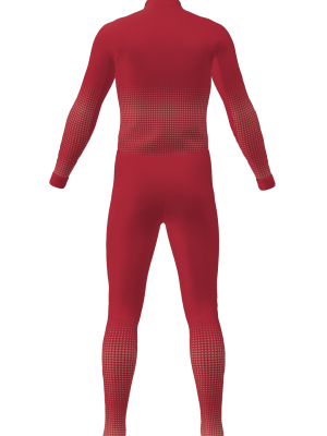 Podiumwear Unisex Silver Two-Piece Race Suit (Nordic Skiing) Back View