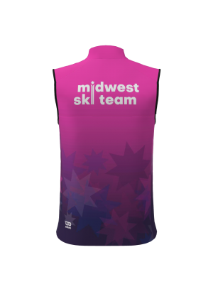 Podiumwear Silver Vest Unisex (Nordic Skiing) Back View