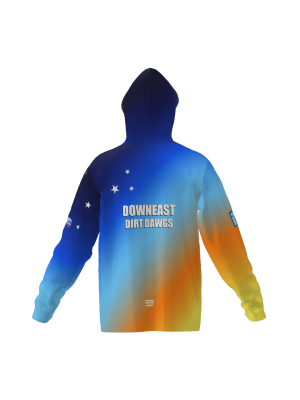 Podiumwear Unisex Slim-Fit Hoodie (Nordic Skiing) Back View