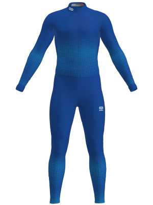 Podiumwear Unisex Gold One-Piece Race Suit (Nordic Skiing) Front View