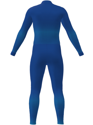 Podiumwear Unisex Gold One-Piece Race Suit (Nordic Skiing) Back View