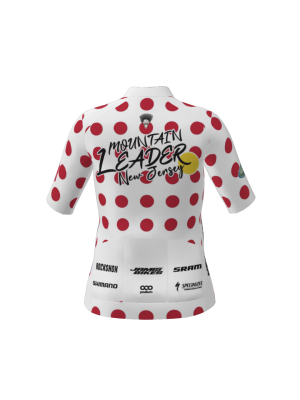 Podiumwear Women's Gold Full Zip Jersey (Cycling) Back View
