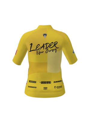 Podiumwear Women's Gold Full Zip Jersey (Cycling) Back View