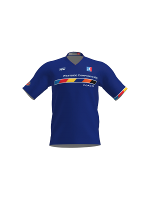 Podiumwear Men's Silver Short Sleeve MTB Jersey (Cycling) Front View