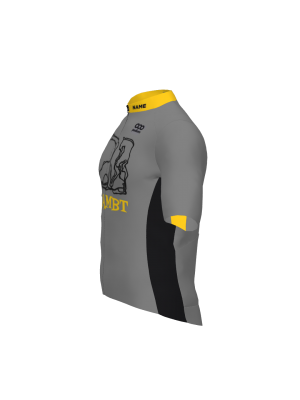 Podiumwear Women's Gold Full Zip Jersey (Cycling) Side View