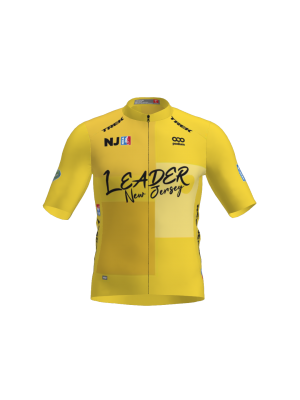 Podiumwear Men's Gold Full Zip Jersey (Cycling) Front View