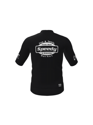 Podiumwear Men's Gold Full Zip Jersey (Cycling) Back View