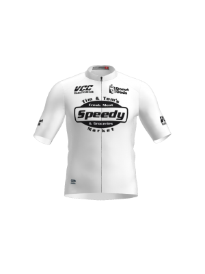 Podiumwear Men's Gold Full Zip Jersey (Cycling) Front View