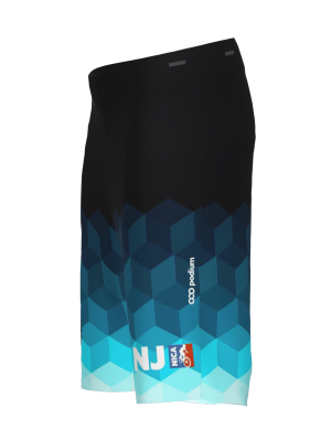 Podiumwear Unisex Silver Traverse MTB Baggie - New Fabric 2025! (Cycling) Side View