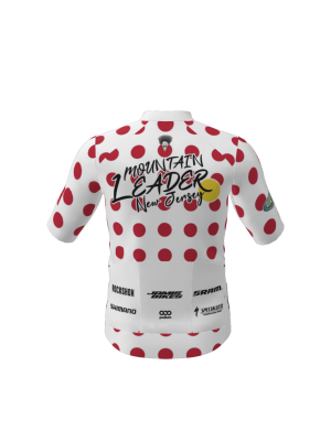 Podiumwear Men's Gold Full Zip Jersey (Cycling) Back View