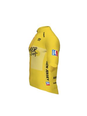 Podiumwear Men's Gold Full Zip Jersey (Cycling) Side View