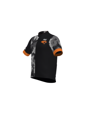 Podiumwear Men's Gold Full Zip Jersey (Cycling) Side View