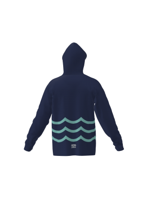 Podiumwear Unisex Slim-Fit Hoodie (Nordic Skiing) Back View