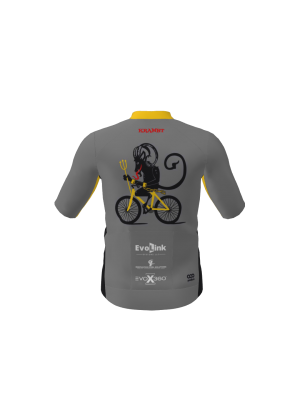 Podiumwear Women's Gold Full Zip Jersey (Cycling) Back View