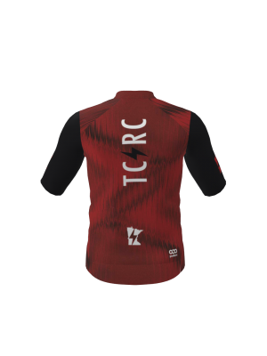 Podiumwear Men's Gold Full Zip Jersey (Cycling) Back View