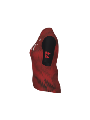 Podiumwear Women's Gold Full Zip Jersey (Cycling) Side View