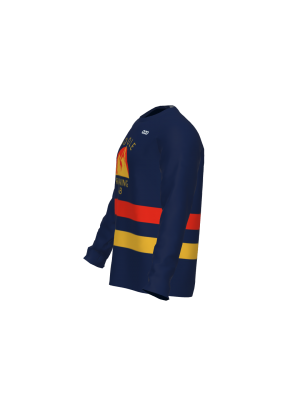 Podiumwear Unisex Crew Neck LS Tee (Running) Side View