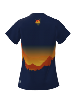 Podiumwear Women's V-Neck Tee (Nordic Skiing) Back View