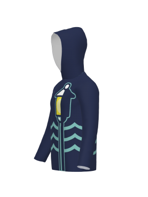 Podiumwear Child's Slim-Fit Hoodie (Nordic Skiing) Side View