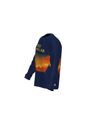 Podiumwear Unisex Crew Neck LS Tee (Running) Side View